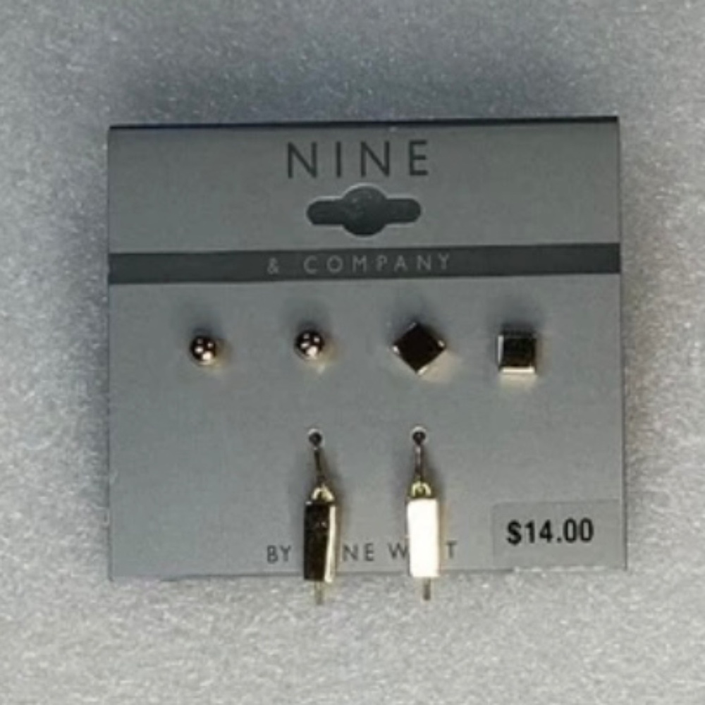 Nine & Company by Nine West Earrings New With Tag 3 Pairs